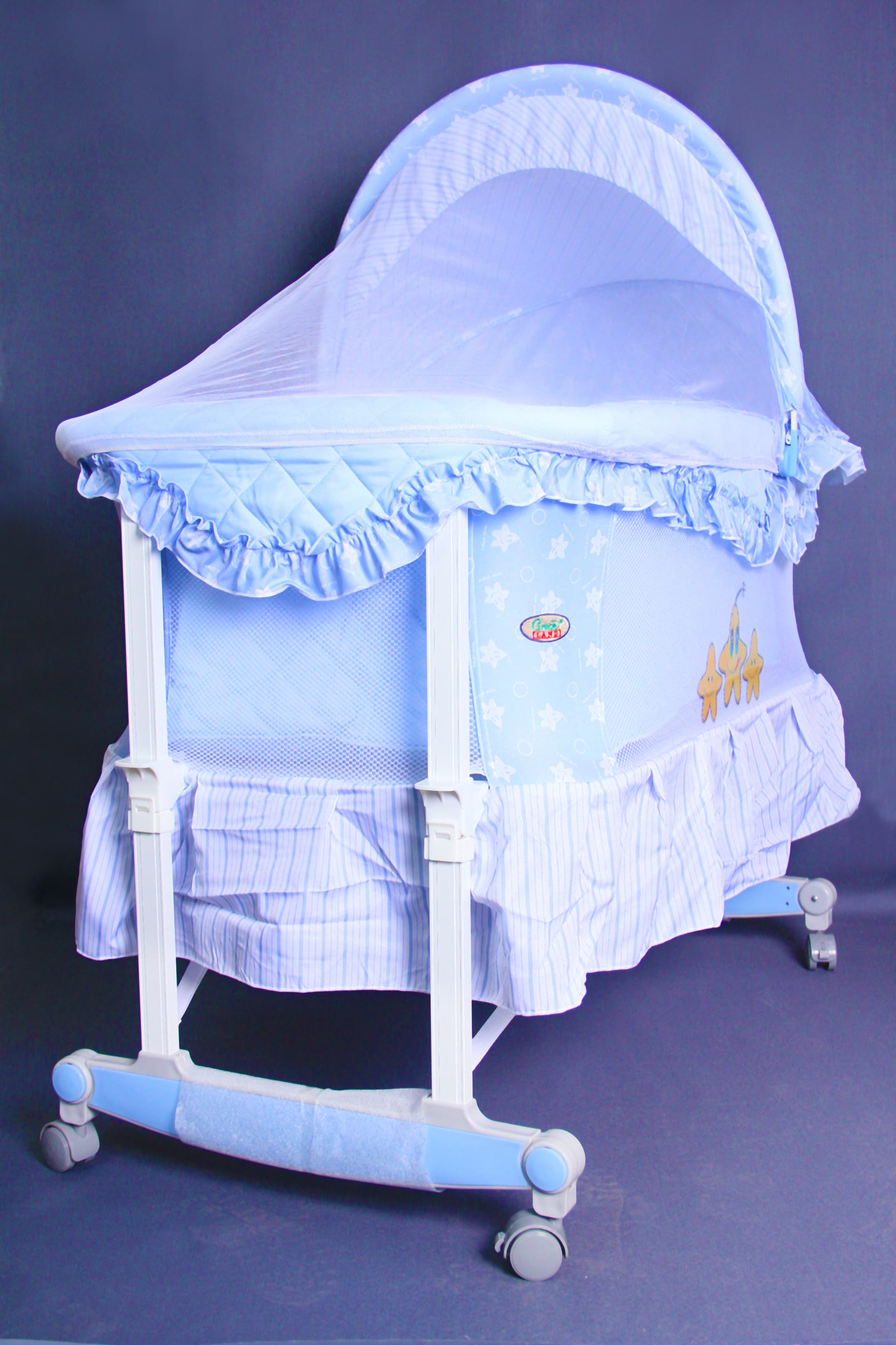 Baby Crib (baby bassinet) - Blue-29