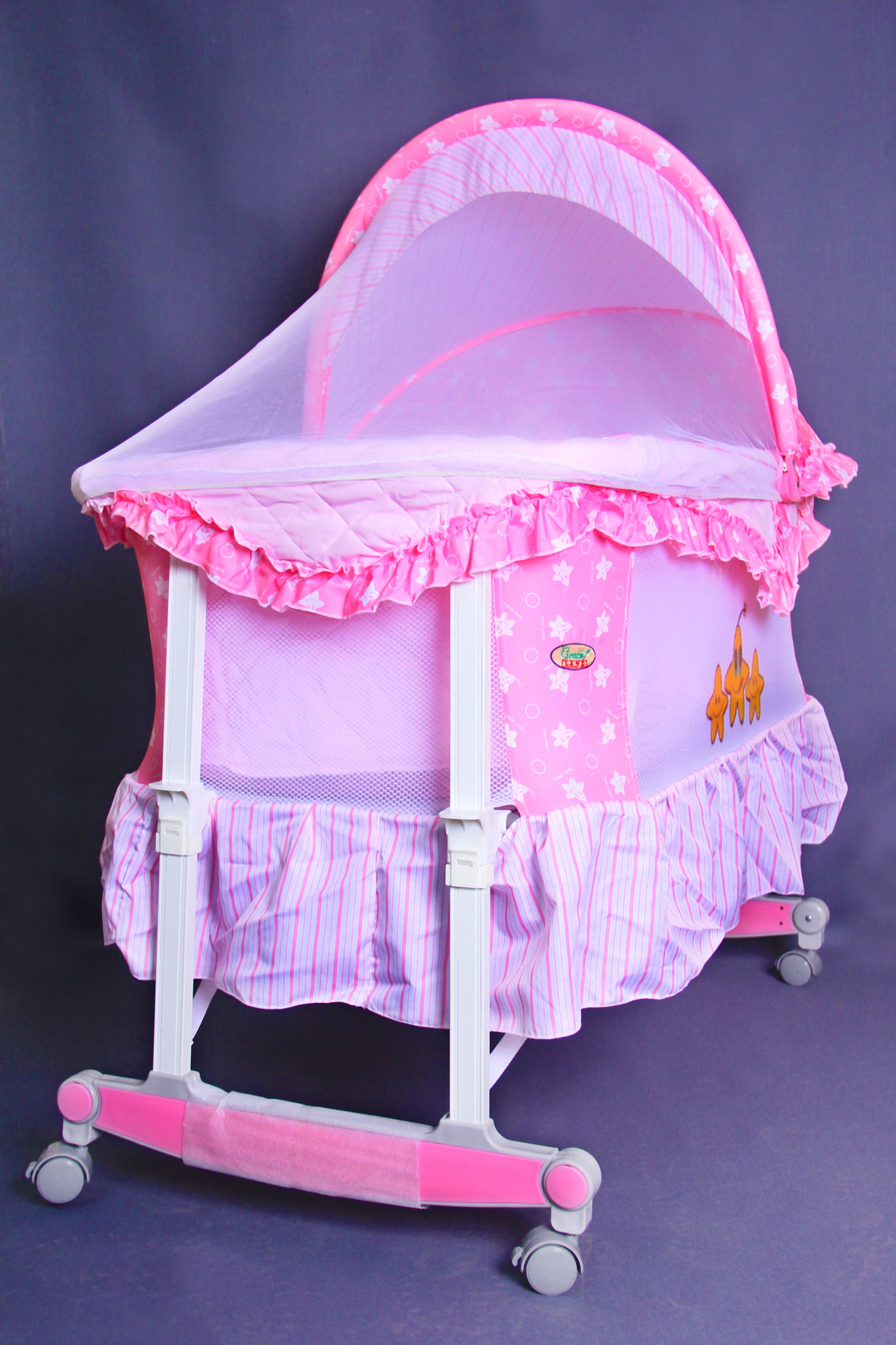 Baby Crib (baby bassinet) - Pink-35